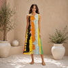 All-Over Print Women's Sleeveless Dress With Pocket|140GSM Slub Cotton