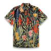 Men's Midnight Tropical Floral Slub Cotton Short Sleeve Shirt