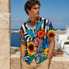 All-Over Print Men's Breathable Shirt|140GSM Slub Cotton