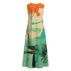 All-Over Print Women's Sleeveless Dress With Pocket|140GSM Slub Cotton