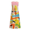 All-Over Print Women's Sleeveless Dress With Pocket|140GSM Slub Cotton