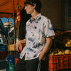 Men’s Watercolor Floral Print Short-Sleeve Shirt  SEO Title