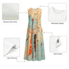 All-Over Print Women's Sleeveless Dress With Pocket|140GSM Slub Cotton