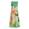All-Over Print Women's Sleeveless Dress With Pocket|140GSM Slub Cotton