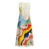 All-Over Print Women's Sleeveless Dress With Pocket|140GSM Slub Cotton