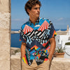 All-Over Print Men's Breathable Shirt|140GSM Slub Cotton