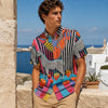 All-Over Print Men's Breathable Shirt|140GSM Slub Cotton