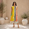 All-Over Print Women's Sleeveless Dress With Pocket|140GSM Slub Cotton