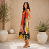 All-Over Print Women's Sleeveless Dress With Pocket|140GSM Slub Cotton