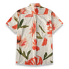 Men’s Abstract Floral Leaf Print Short-Sleeve Shirt