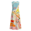 All-Over Print Women's Sleeveless Dress With Pocket|140GSM Slub Cotton