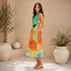 All-Over Print Women's Sleeveless Dress With Pocket|140GSM Slub Cotton
