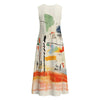 All-Over Print Women's Sleeveless Dress With Pocket|140GSM Slub Cotton