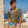 All-Over Print Men's Breathable Shirt|140GSM Slub Cotton