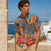 All-Over Print Men's Breathable Shirt|140GSM Slub Cotton