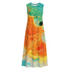 All-Over Print Women's Sleeveless Dress With Pocket|140GSM Slub Cotton