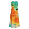All-Over Print Women's Sleeveless Dress With Pocket|140GSM Slub Cotton