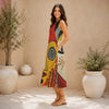 All-Over Print Women's Sleeveless Dress With Pocket|140GSM Slub Cotton