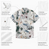 Men’s Watercolor Floral Print Short-Sleeve Shirt  SEO Title