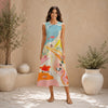 All-Over Print Women's Sleeveless Dress With Pocket|140GSM Slub Cotton