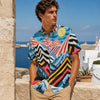 All-Over Print Men's Breathable Shirt|140GSM Slub Cotton
