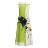 All-Over Print Women's Sleeveless Dress With Pocket|140GSM Slub Cotton