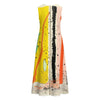 All-Over Print Women's Sleeveless Dress With Pocket|140GSM Slub Cotton