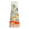 All-Over Print Women's Sleeveless Dress With Pocket|140GSM Slub Cotton