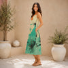All-Over Print Women's Sleeveless Dress With Pocket|140GSM Slub Cotton
