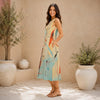 All-Over Print Women's Sleeveless Dress With Pocket|140GSM Slub Cotton